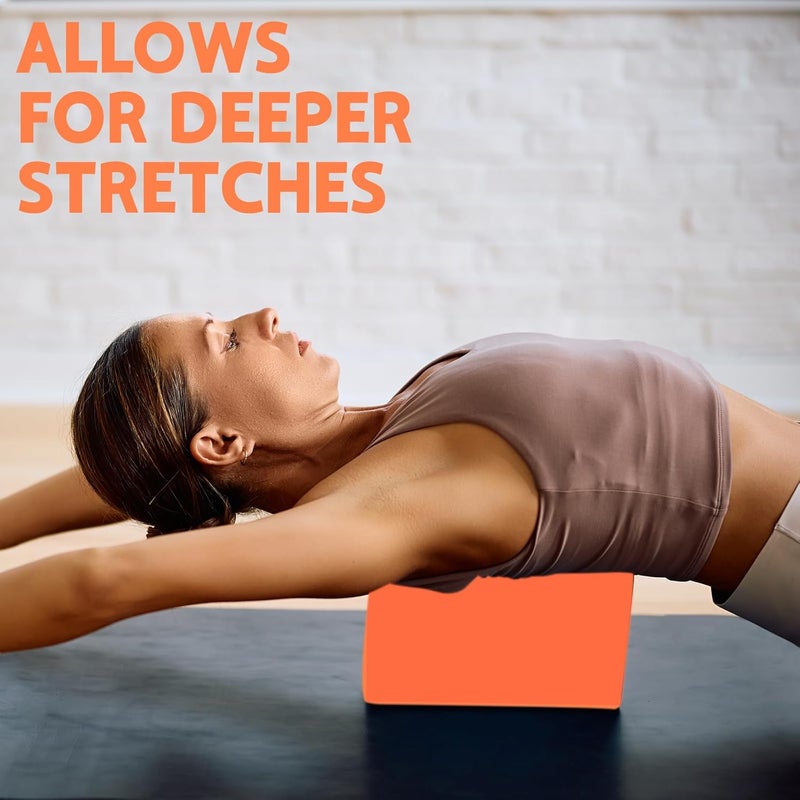 MBKHFLL Yoga Block - Supportive Latex-Free Eva Foam - Soft Non-Slip Surface with Beveled Edges for Yoga, Pilates, Meditation - Yoga Accessories for Stability, Balance, Deepen Stretches - Image 4